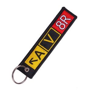 Aviator Airport Taxiway Keychain Luggage Tag